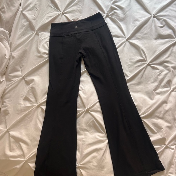 lululemon athletica Black Flared Leggings - Picture 1 of 5